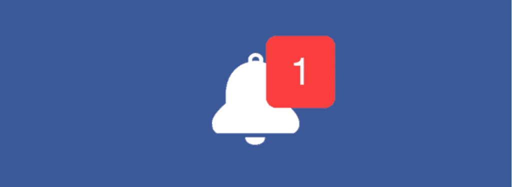 The Facebook notification bell icon.