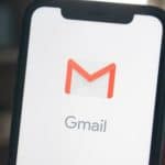 gmail open on a smartphone