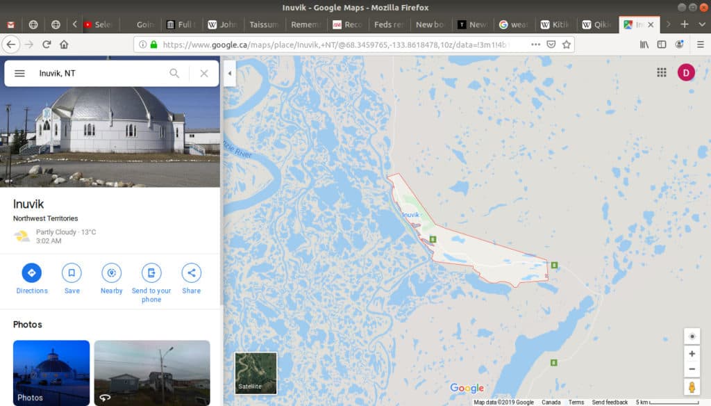 Inuvik, NT open in google maps.