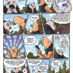 The second page of the Bearanormal Activity comic by Kate Craig.