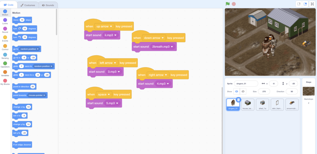 block coding in scratch