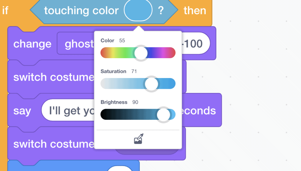 colour slider in scratch