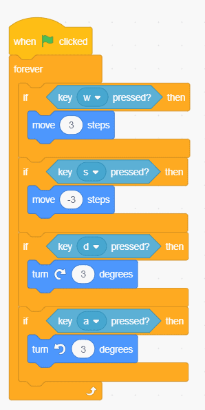 The move block being used in a code.