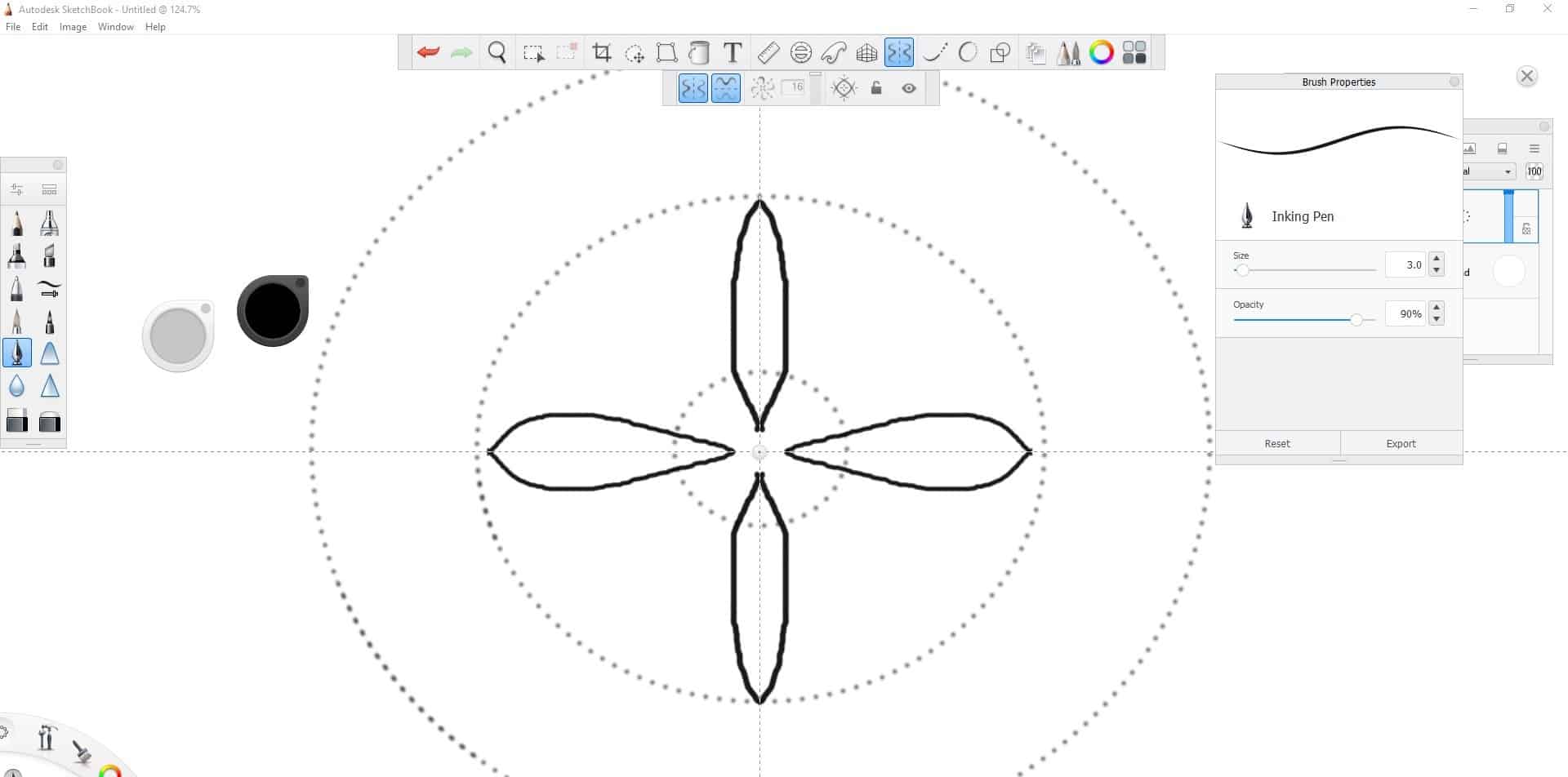 Symmetry in Art using Autodesk SketchBook Pinnguaq