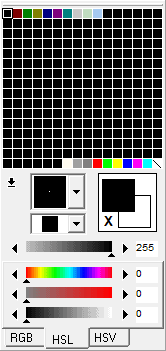 Graphicsgale's colour palette.