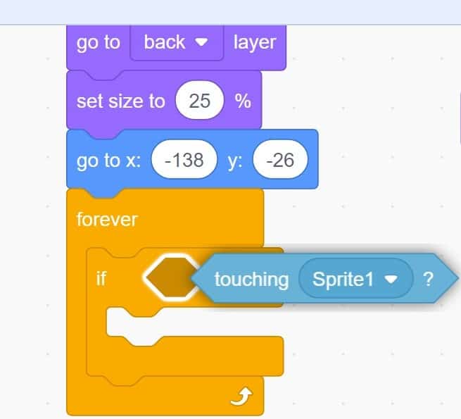 Scratch code blocks.