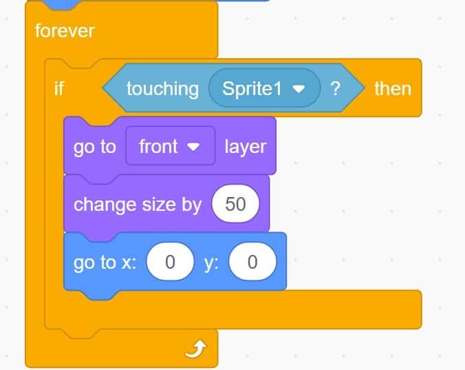 Scratch code blocks stacked together.