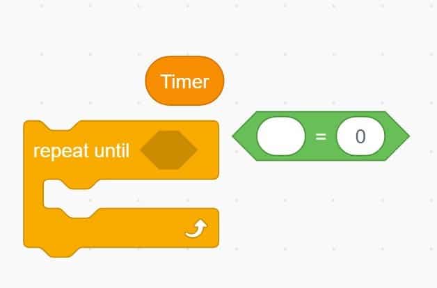 mit scratch - Timer doesn't stop at green color - Stack Overflow