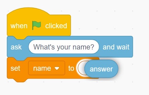 Ask(), Wait() and Answer() Block in Scratch Programming - GeeksforGeeks