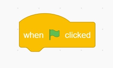 When green flag clicked block.