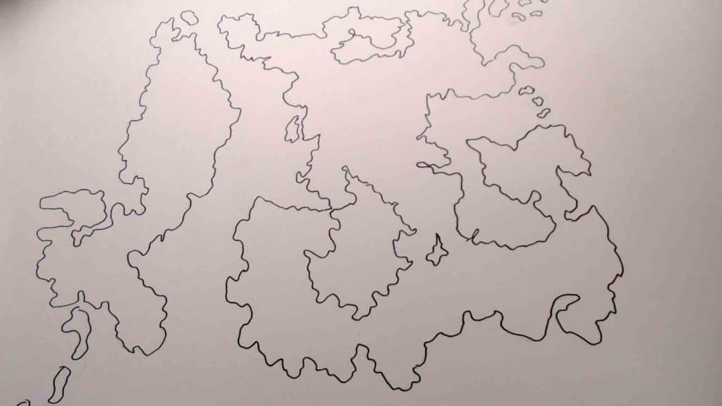 blank fantasy world map black and white