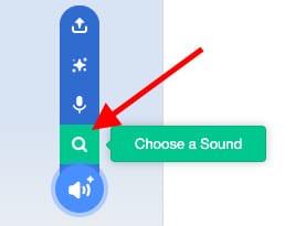 Choose sound section.