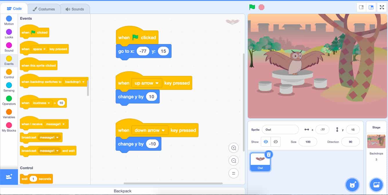 Scratch Basics Episode 8: Moving Up and Down - Pinnguaq