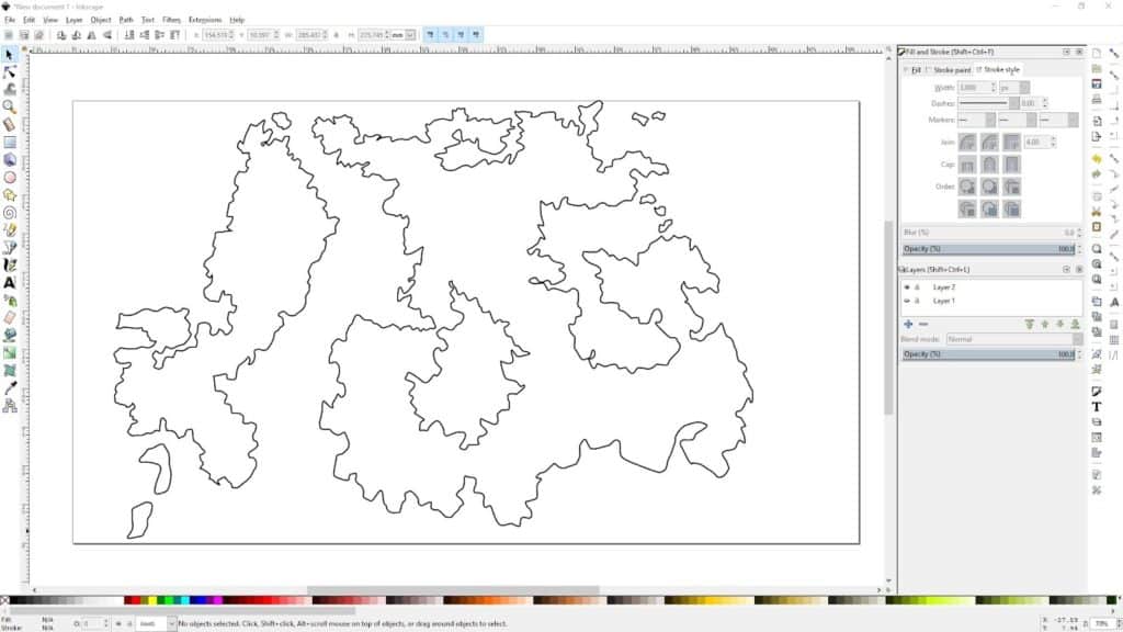 A map created in Inkscape.