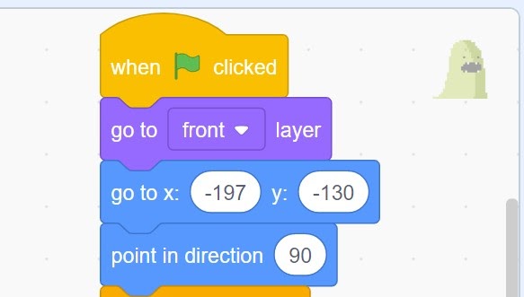 Scratch code blocks.