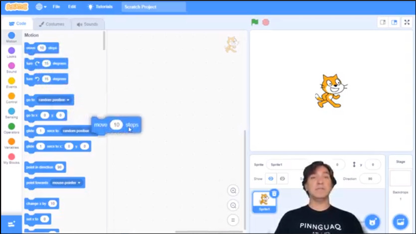 Scratch program demonstration