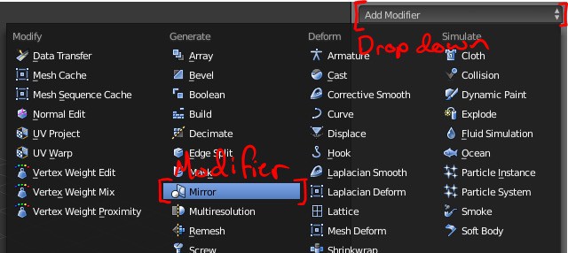 The modifier icon highlighted in the Blender interface.