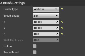 The brush settings.