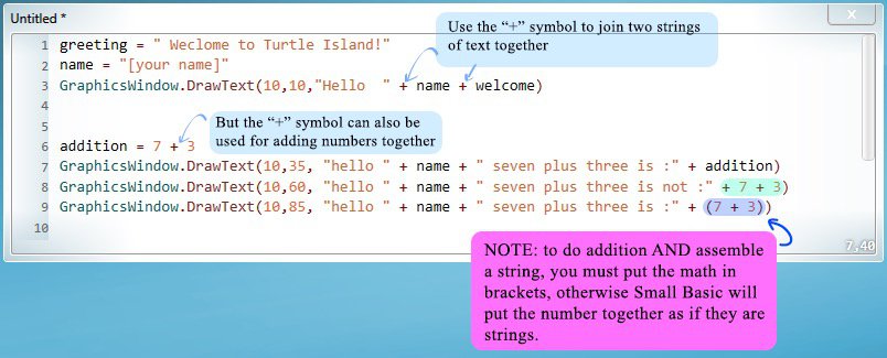 Code example of conditional statements.