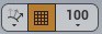 Snap to Grid, set to 100.