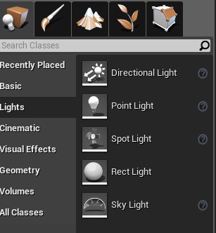 Placing lights with the Directional Light selected.