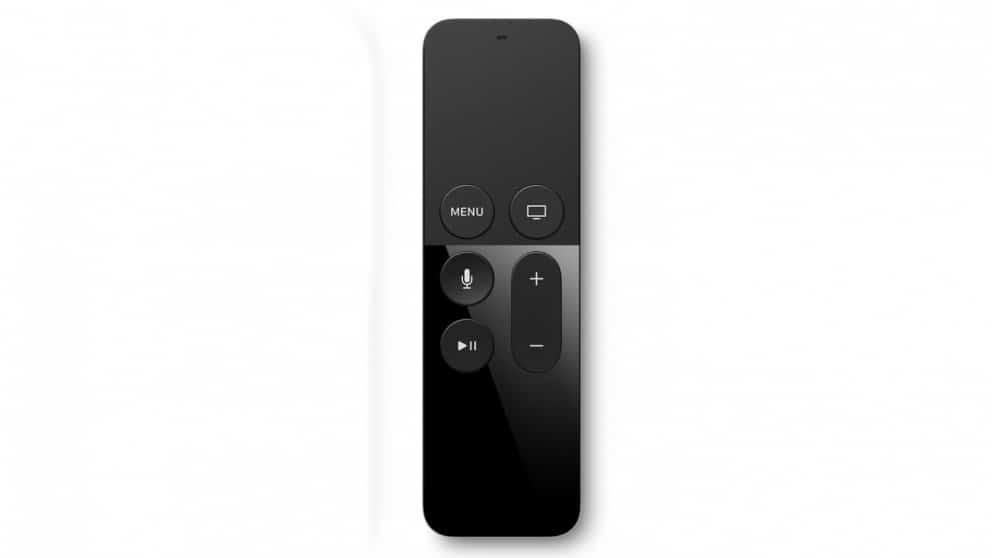 The Apple Siri remote.