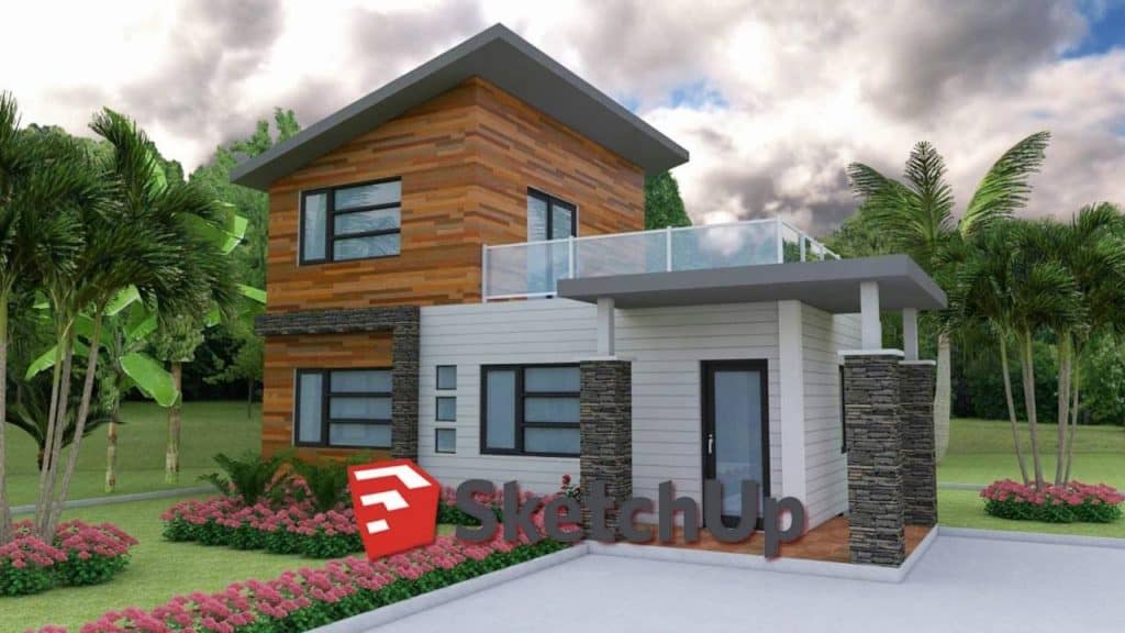 google sketchup pro house