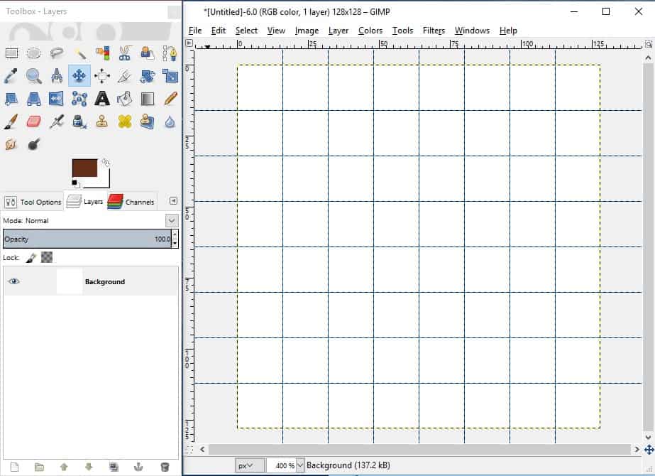 pixelmator pro chnage grid size