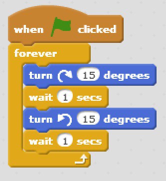 A group of blocks in Scratch.