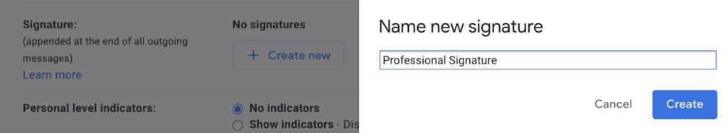 At the bottom of the page you will see a new signature row, that displays Name New signature above it, and below there is a field to write your new signature.