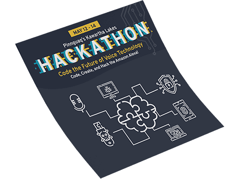 Mockup of a Hackathon poster